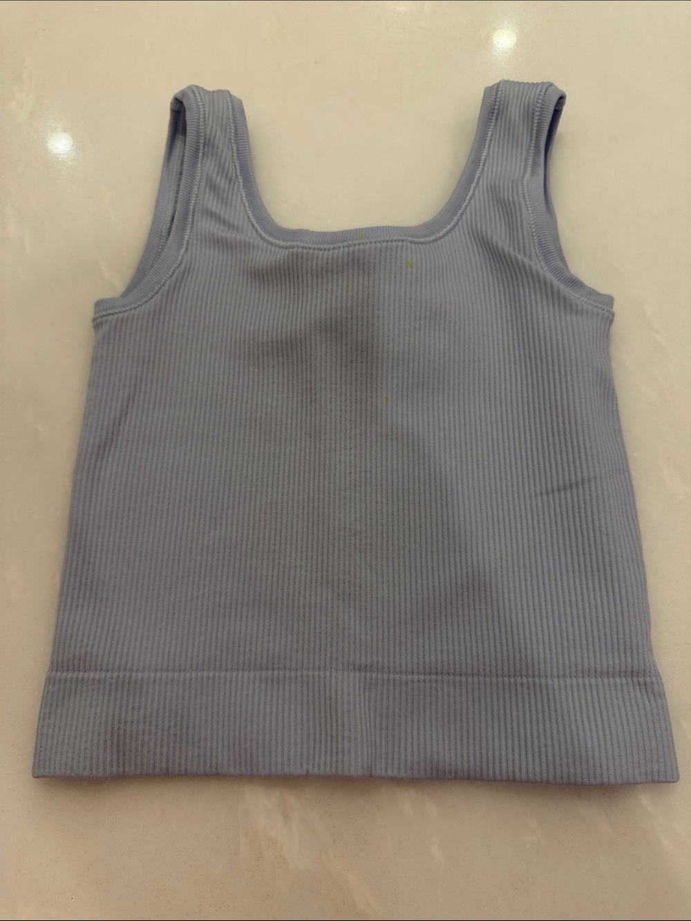 Athleta Ribbed Tank Top in Pale Blue